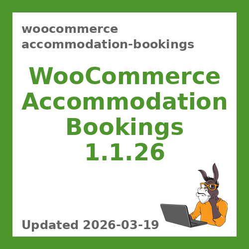 WooCommerce Accommodation Bookings 1.1.26