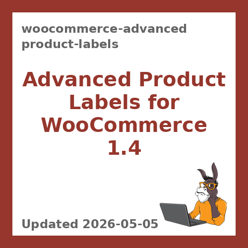 WooCommerce Advanced Product Labels 1.4