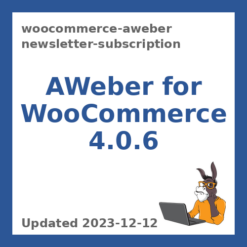 WooCommerce AWeber Newsletter Subscription 4.0.6