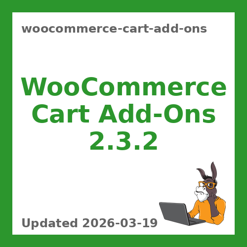 WooCommerce Cart Add-Ons 2.3.2