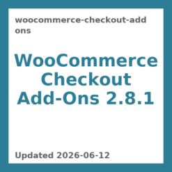 WooCommerce Checkout Add-Ons 2.8.1