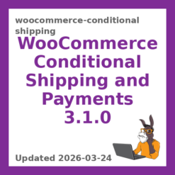 WooCommerce Conditional Shipping and Payments 3.1.0