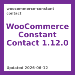 WooCommerce Constant Contact 1.12.0