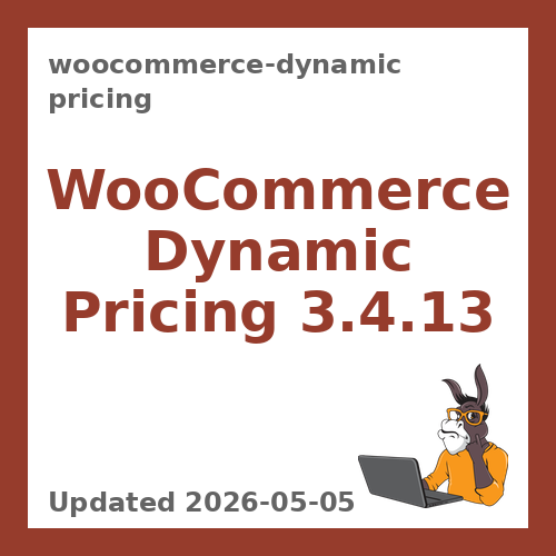 WooCommerce Dynamic Pricing 3.4.13