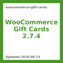 WooCommerce Gift Cards 2.7.4