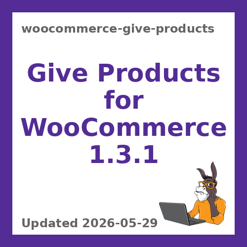 WooCommerce Give Products 1.3.1