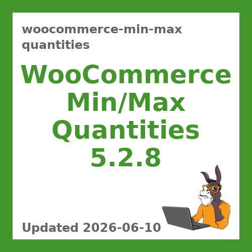 WooCommerce Min Max Quantities 5.2.8