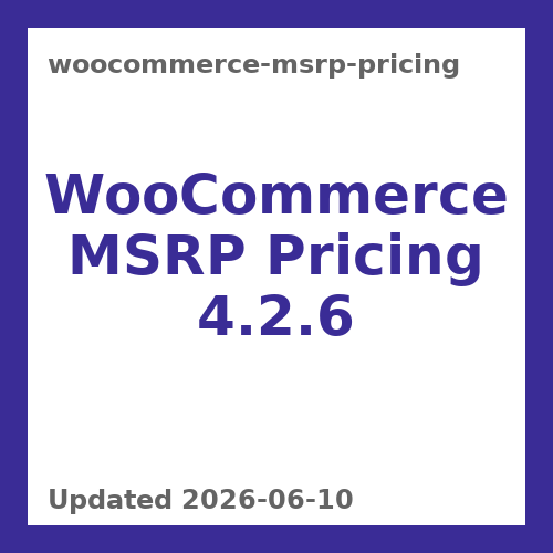 WooCommerce MSRP Pricing 4.2.6