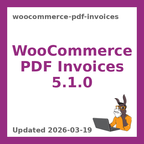 WooCommerce PDF Invoices 5.1.0