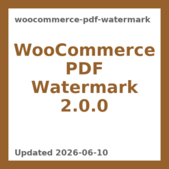 WooCommerce PDF Watermark 2.0.0