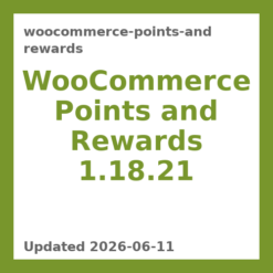 WooCommerce Points and Rewards 1.18.21
