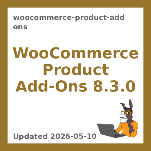 WooCommerce Product Add-Ons 8.3.0