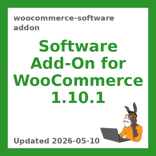WooCommerce Software Addon 1.10.1