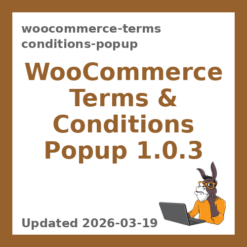 WooCommerce Terms & Conditions Popup 1.0.3