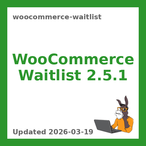 WooCommerce Waitlist 2.5.1