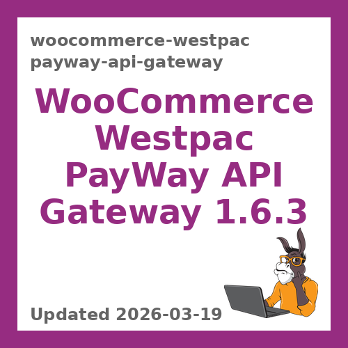 WooCommerce Westpac PayWay API Gateway 1.6.3