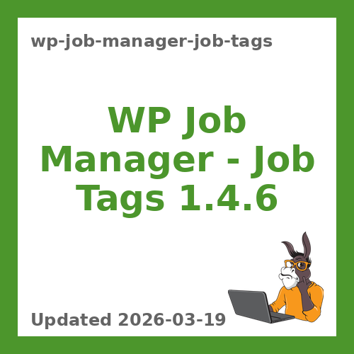 WP Job Manager – Job Tags 1.4.6