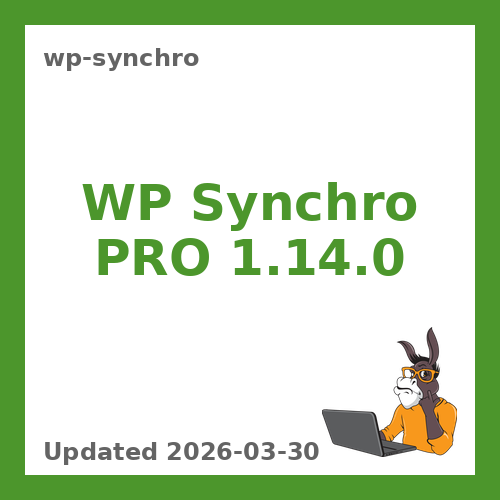 WP Synchro 1.14.0