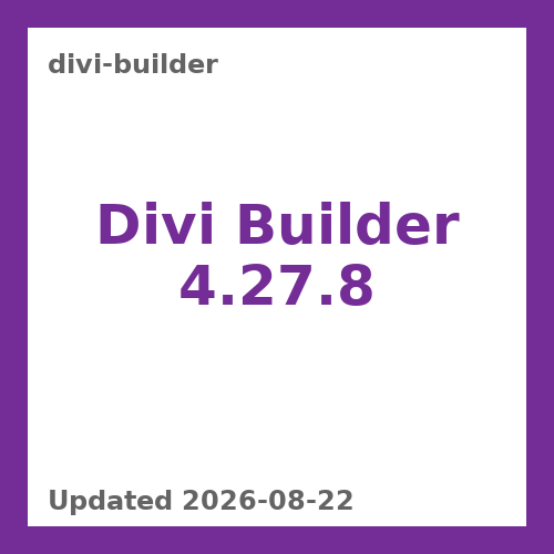 Divi Builder 4.27.8