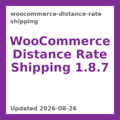 WooCommerce Distance Rate Shipping 1.8.7