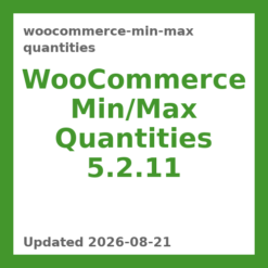 WooCommerce Min Max Quantities 5.2.11