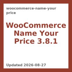 WooCommerce Name Your Price 3.8.1