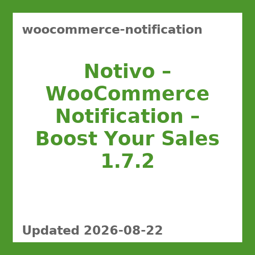 WooCommerce Notification Premium 1.7.2