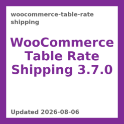 WooCommerce Table Rate Shipping 3.7.0