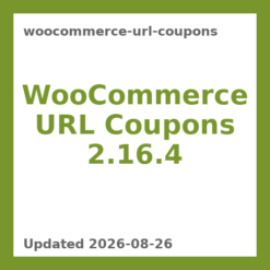 WooCommerce URL Coupons 2.16.4
