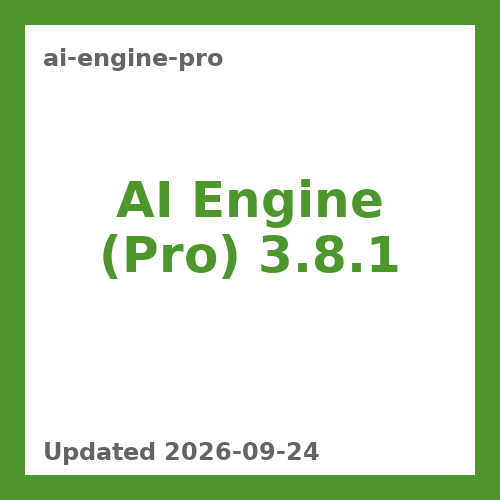 AI Engine (Pro) 3.8.1