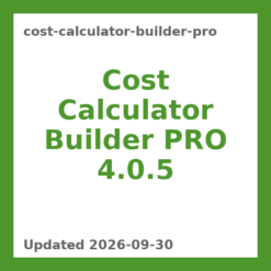 Cost Calculator Builder PRO 4.0.5