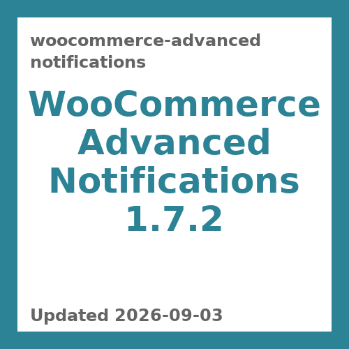 WooCommerce Advanced Notifications 1.7.2