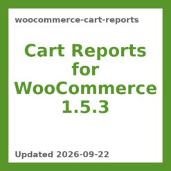 WooCommerce Cart Reports 1.5.3