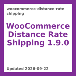 WooCommerce Distance Rate Shipping 1.9.0