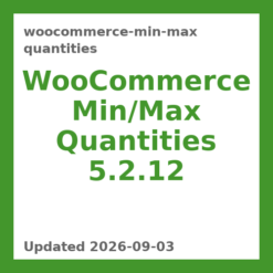 WooCommerce Min Max Quantities 5.2.12