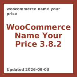 WooCommerce Name Your Price 3.8.2