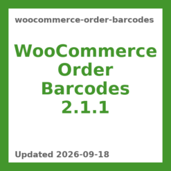 WooCommerce Order Barcodes 2.1.1