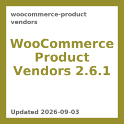 WooCommerce Product Vendors 2.6.1