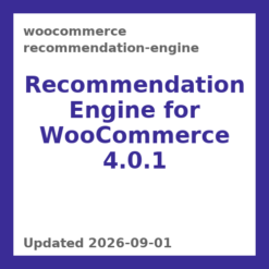 WooCommerce Recommendation Engine 4.0.1