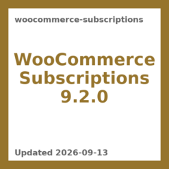 WooCommerce Subscriptions 9.2.0