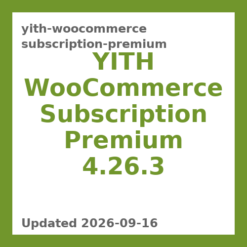 YITH WooCommerce Subscription Premium 4.26.3