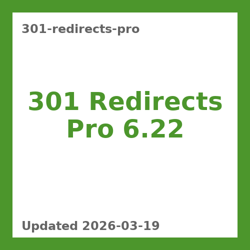 301 Redirects Pro 6.22