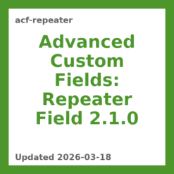 Advanced Custom Fields: Repeater Field 2.1.0