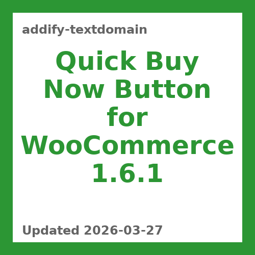 Quick Buy Now Button for WooCommerce 1.6.1