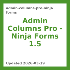 Admin Columns Pro – Ninja Forms 1.5