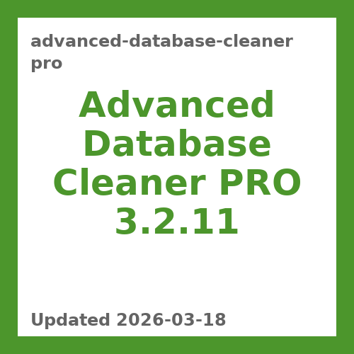 Advanced Database Cleaner PRO 3.2.11