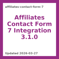 Affiliates Contact Form 7 Integration 3.1.0