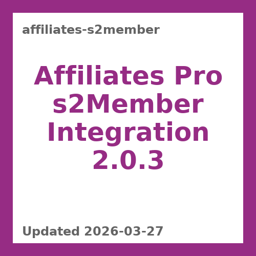 Affiliates Pro s2Member Integration 2.0.3