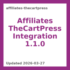 Affiliates TheCartPress Integration 1.1.0