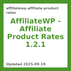 AffiliateWP – Affiliate Product Rates 1.2.1